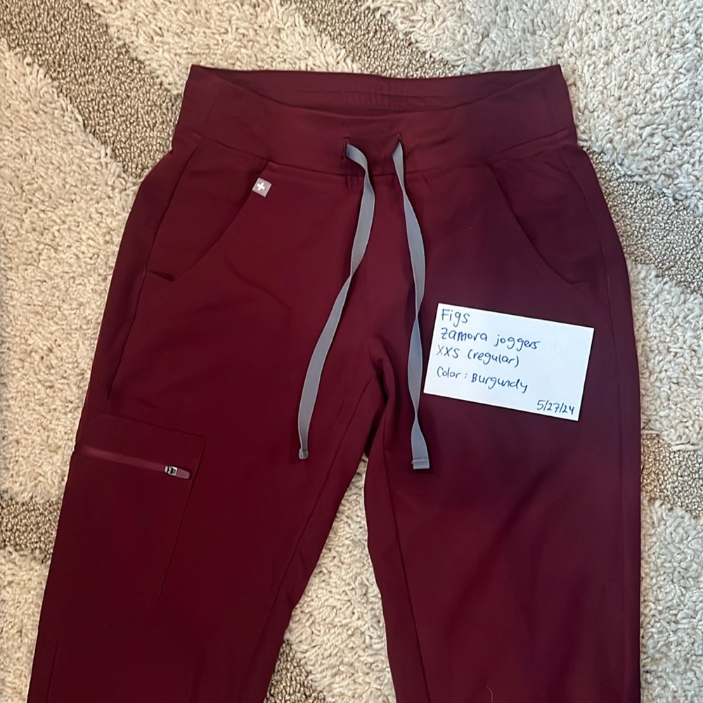 Figs Zamora joggers burgundy XXS (regular)